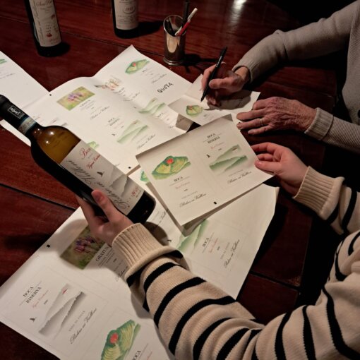 Cristiana and Costanza working at the new labels