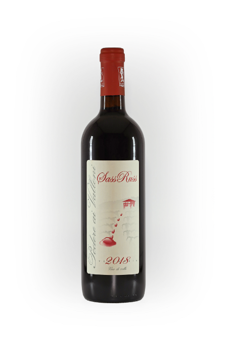 Bottiglia di Vino Rosso Bio Sass Russ 2018 Podere ai Valloni